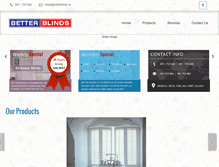Tablet Screenshot of betterblinds.ie